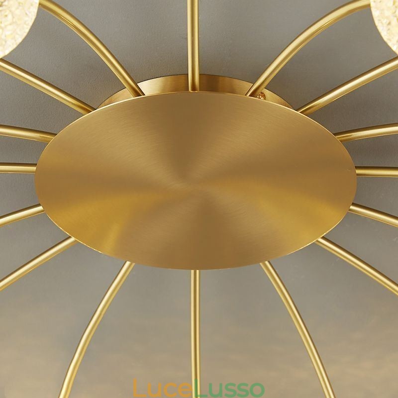 Lampada da soffitto decorativa moderna a filo dorato