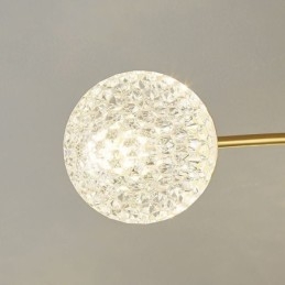 Lampada da soffitto decorativa moderna a filo dorato