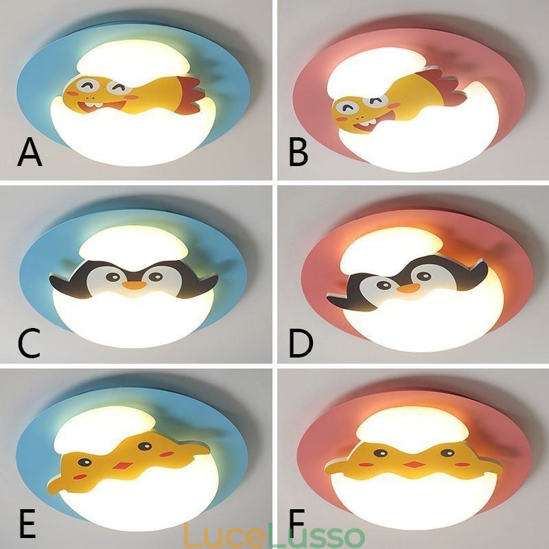 Lampada da soffitto decorativa moderna a filo con cartoni animati