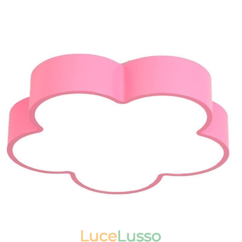 Lampada da soffitto a forma di fumetto, moderna, a forma di fiore, montaggio a filo