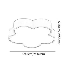 Lampada da soffitto a forma di fumetto, moderna, a forma di fiore, montaggio a filo