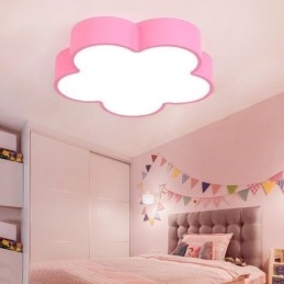 Lampada da soffitto a forma di fumetto, moderna, a forma di fiore, montaggio a filo
