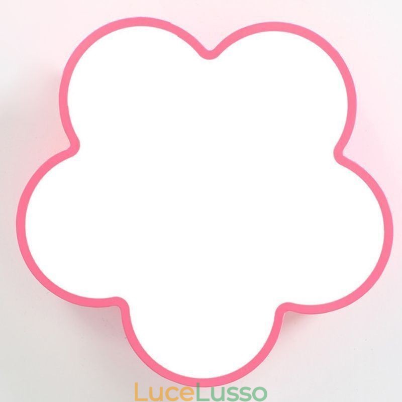 Lampada da soffitto a forma di fumetto, moderna, a forma di fiore, montaggio a filo