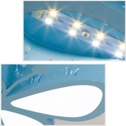 Lampada da soffitto in metallo contemporanea a filo con farfalla