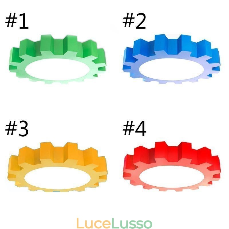Lampada da soffitto a forma di cartone animato, montaggio a filo moderno