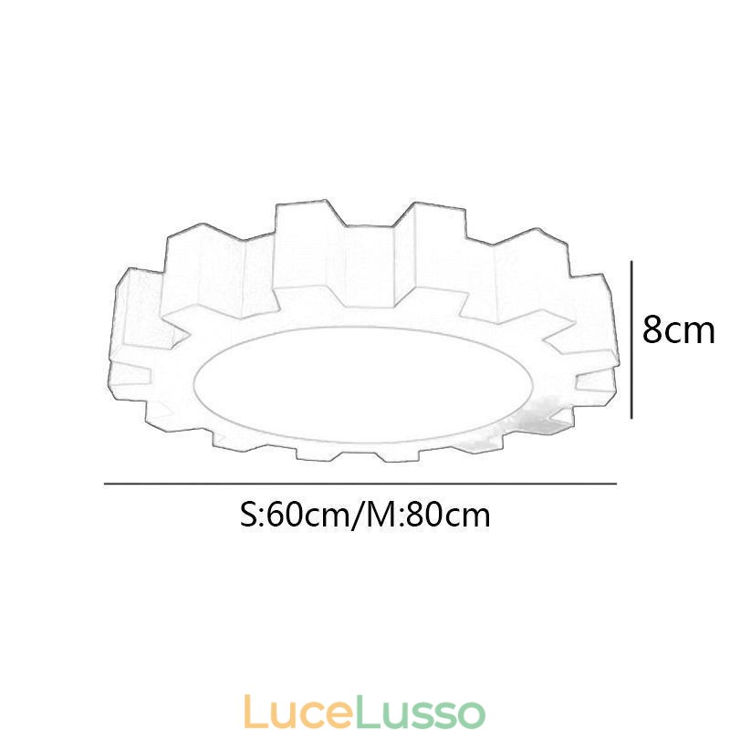 Lampada da soffitto a forma di cartone animato, montaggio a filo moderno