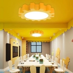 Lampada da soffitto a forma di cartone animato, montaggio a filo moderno