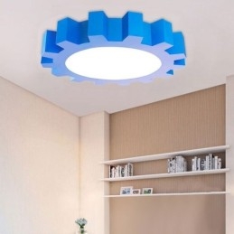 Lampada da soffitto a forma di cartone animato, montaggio a filo moderno