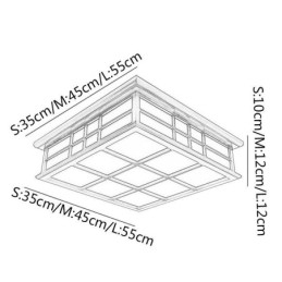 Lampada da soffitto in stile retrò in legno da montare a filo