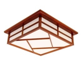 Lampada da soffitto in stile retrò, montaggio a filo quadrato