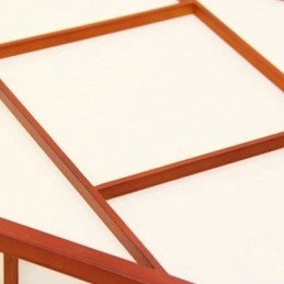 Lampada da soffitto in stile retrò, montaggio a filo quadrato