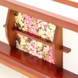 Lampada da soffitto quadrata in legno retrò da montare a filo