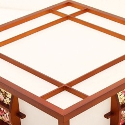 Lampada da soffitto quadrata in legno retrò da montare a filo