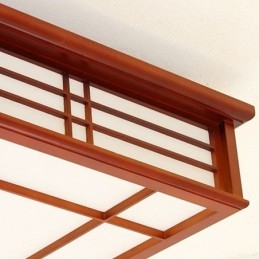 Lampada da soffitto retrò Lampada da soffitto decorativa in legno