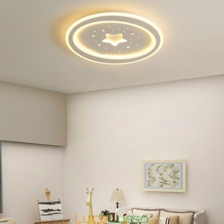 Lampada da soffitto a forma di stella con montaggio a filo Lampada da soffitto a forma di stella con montaggio a filo