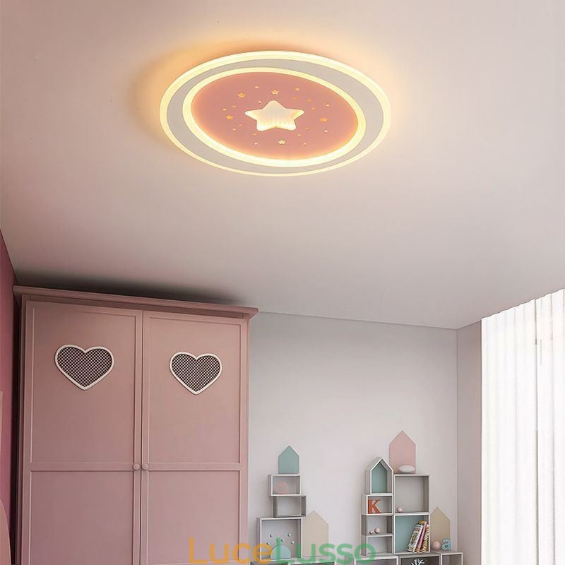 Lampada da soffitto a forma di stella con montaggio a filo