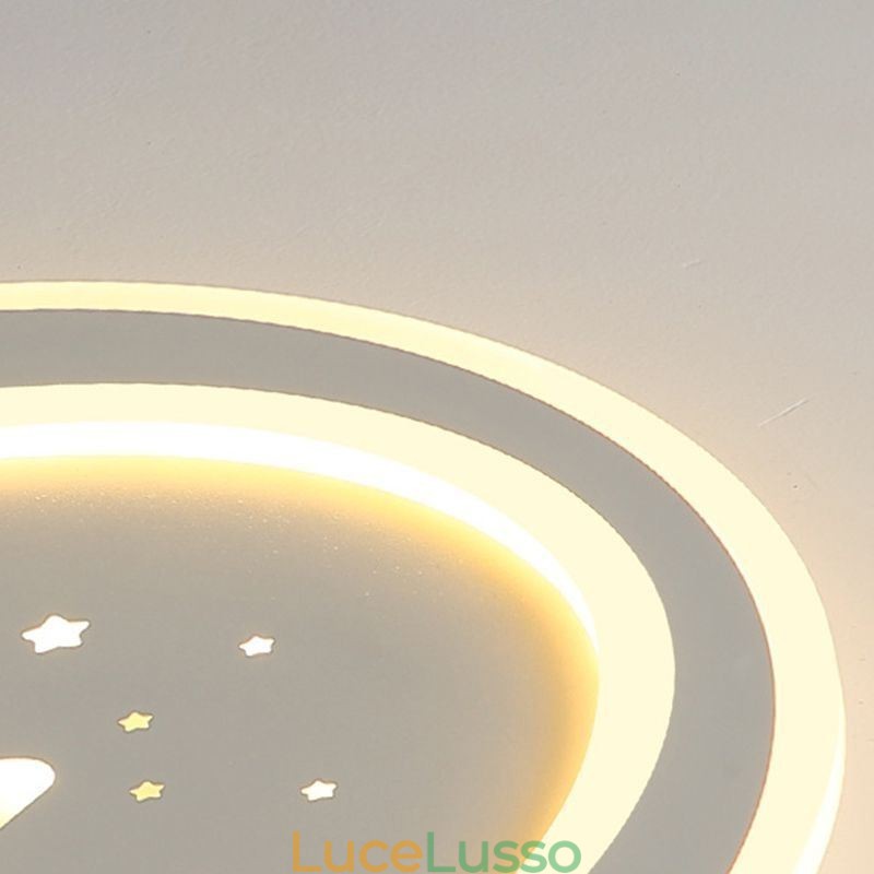Lampada da soffitto a forma di stella con montaggio a filo
