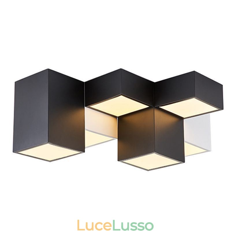 Moderna plafoniera Cubo di Rubik Illuminazione da soffitto