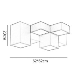 Moderna plafoniera Cubo di Rubik Illuminazione da soffitto