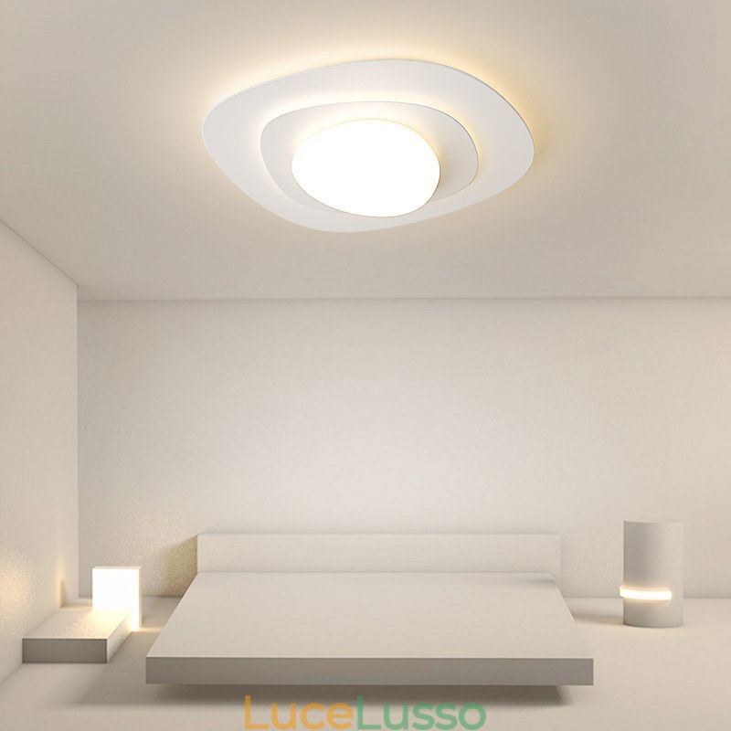 Lampada da soffitto nordica Lampada da soffitto ondulata