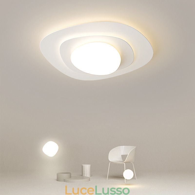 Lampada da soffitto nordica Lampada da soffitto ondulata