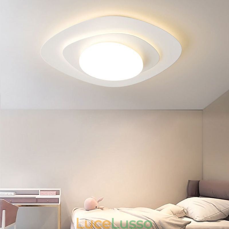 Lampada da soffitto nordica Lampada da soffitto ondulata