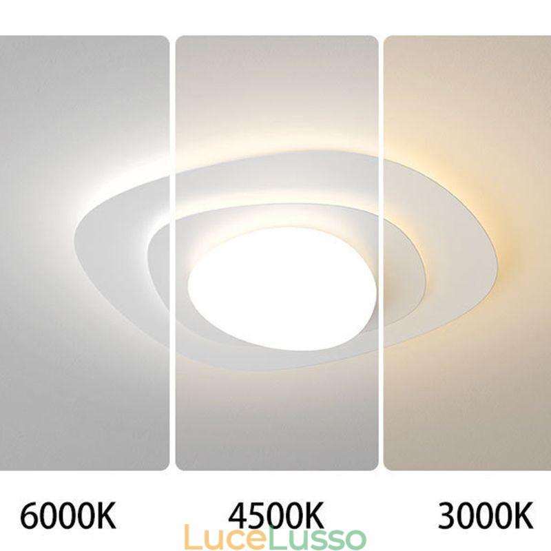 Lampada da soffitto nordica Lampada da soffitto ondulata