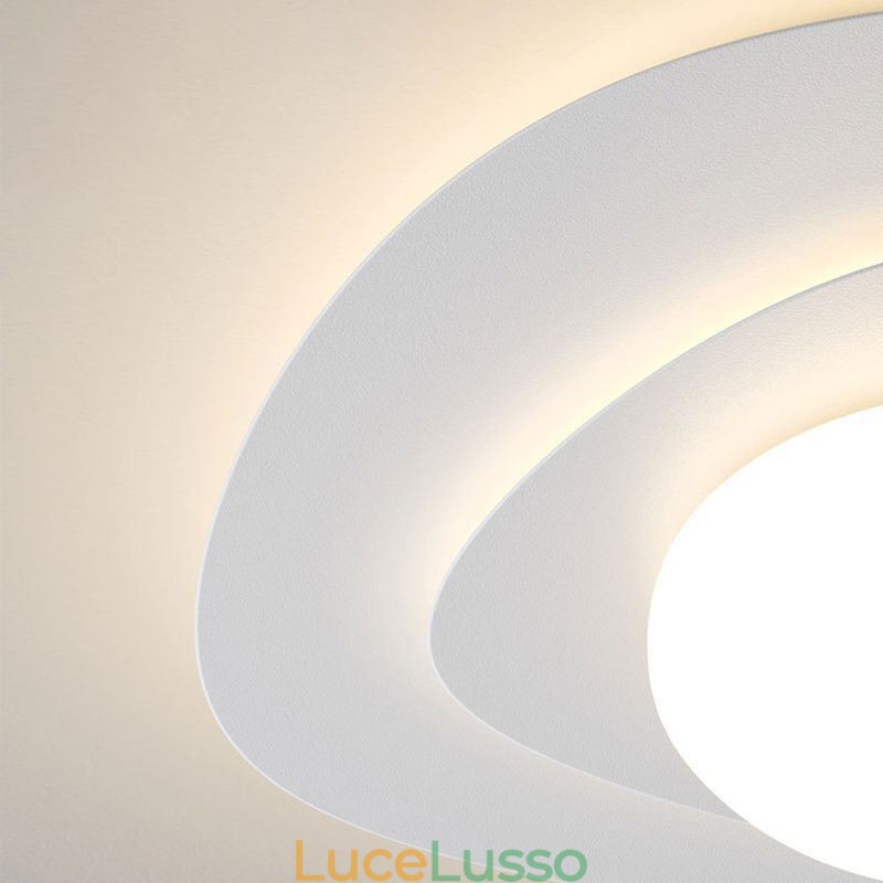 Lampada da soffitto nordica Lampada da soffitto ondulata