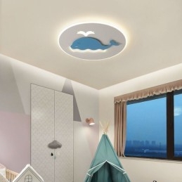 Lampada da soffitto moderna e creativa, lampada da soffitto a forma di balena