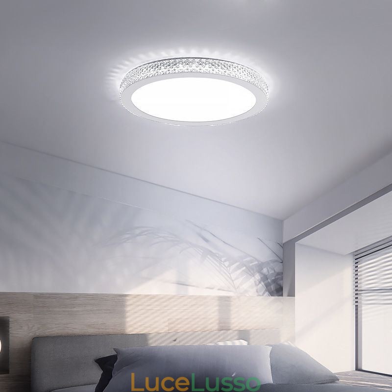 Moderna plafoniera Shinny Diamond montaggio a filo