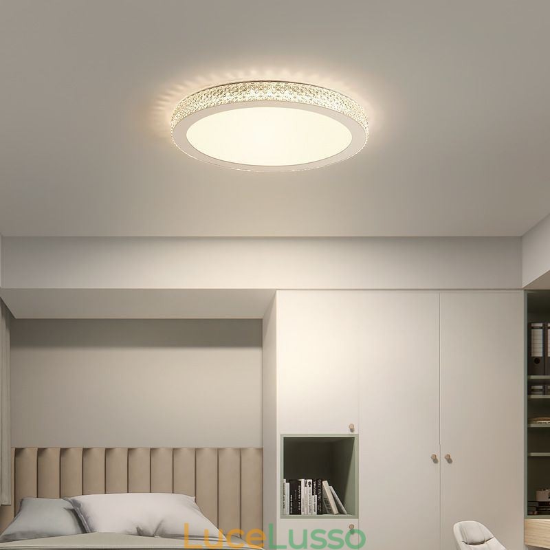 Moderna plafoniera Shinny Diamond montaggio a filo