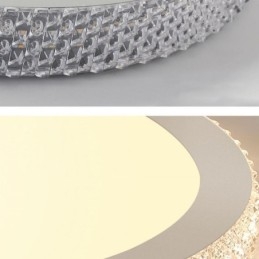 Moderna plafoniera Shinny Diamond montaggio a filo
