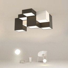Lampada da soffitto moderna a cubo