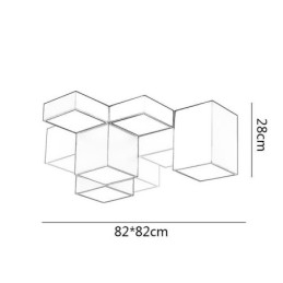 Lampada da soffitto moderna a cubo