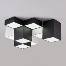 Lampada da soffitto moderna a cubo