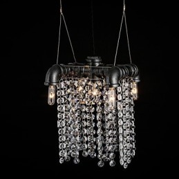 Lampadario Mini Stile Rustico Lodge Retro Metallo