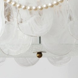 Lampada da soffitto in ferro europeo Elegante lampada da soffitto in vetro