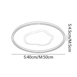 Lampada da soffitto moderna Lampada da soffitto rotonda a forma di nuvola