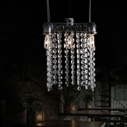 Lampadario Mini Stile Rustico Lodge Retro Metallo