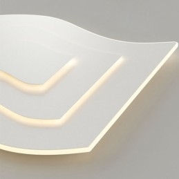 Moderna plafoniera quadrata in acrilico a filo