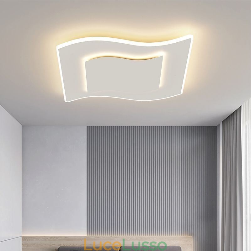 Lampada da soffitto moderna Lampada da soffitto quadrata in acrilico