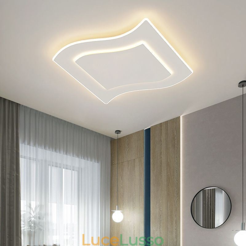 Lampada da soffitto moderna Lampada da soffitto quadrata in acrilico