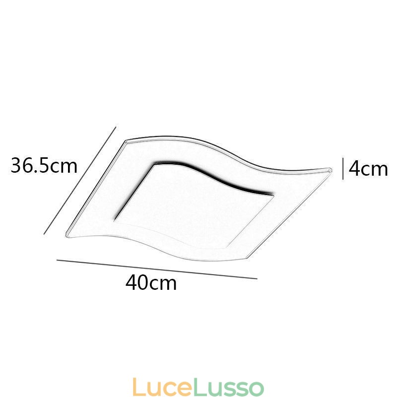 Lampada da soffitto moderna Lampada da soffitto quadrata in acrilico