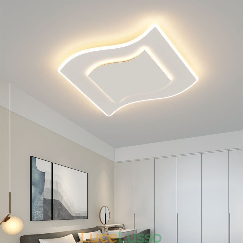 Lampada da soffitto moderna Lampada da soffitto quadrata in acrilico