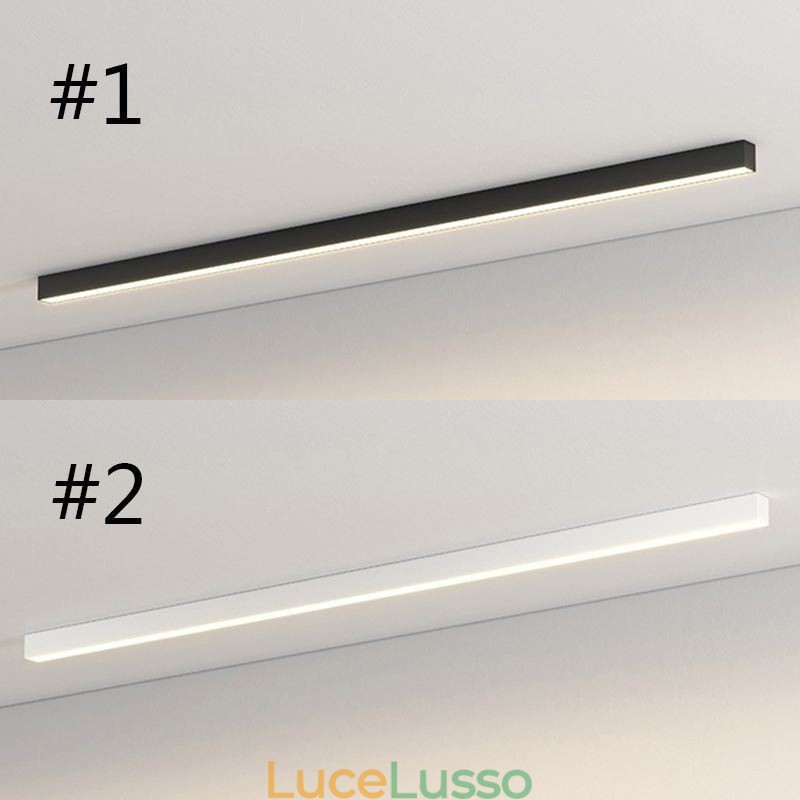 Lampada da soffitto moderna con striscia lunga, lampada da soffitto montata in superficie