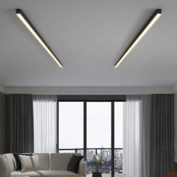 Lampada da soffitto moderna con striscia lunga, lampada da soffitto montata in superficie