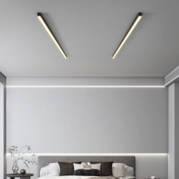 Lampada da soffitto moderna con striscia lunga, lampada da soffitto montata in superficie