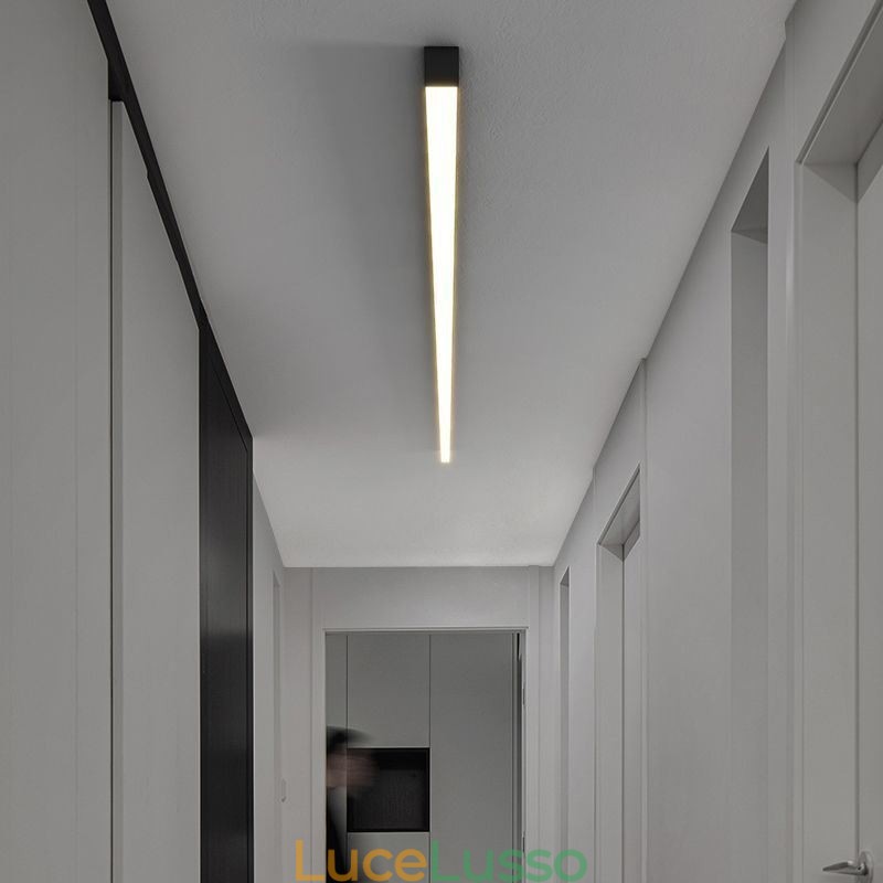 Lampada da soffitto moderna con striscia lunga, lampada da soffitto montata in superficie