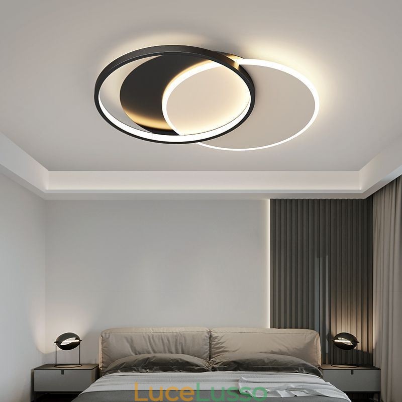 Lampada da soffitto creativa rotonda a forma di cerchio