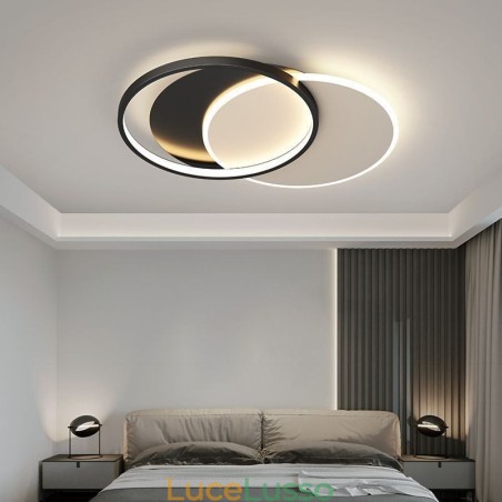 Lampada da soffitto creativa rotonda a forma di cerchio Lampada da soffitto creativa rotonda a forma di cerchio
